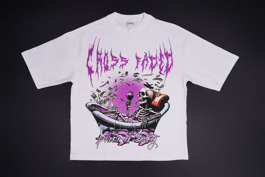 CROSS FADED Skull Tee